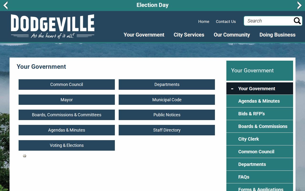 City of Dodgeville government building information
